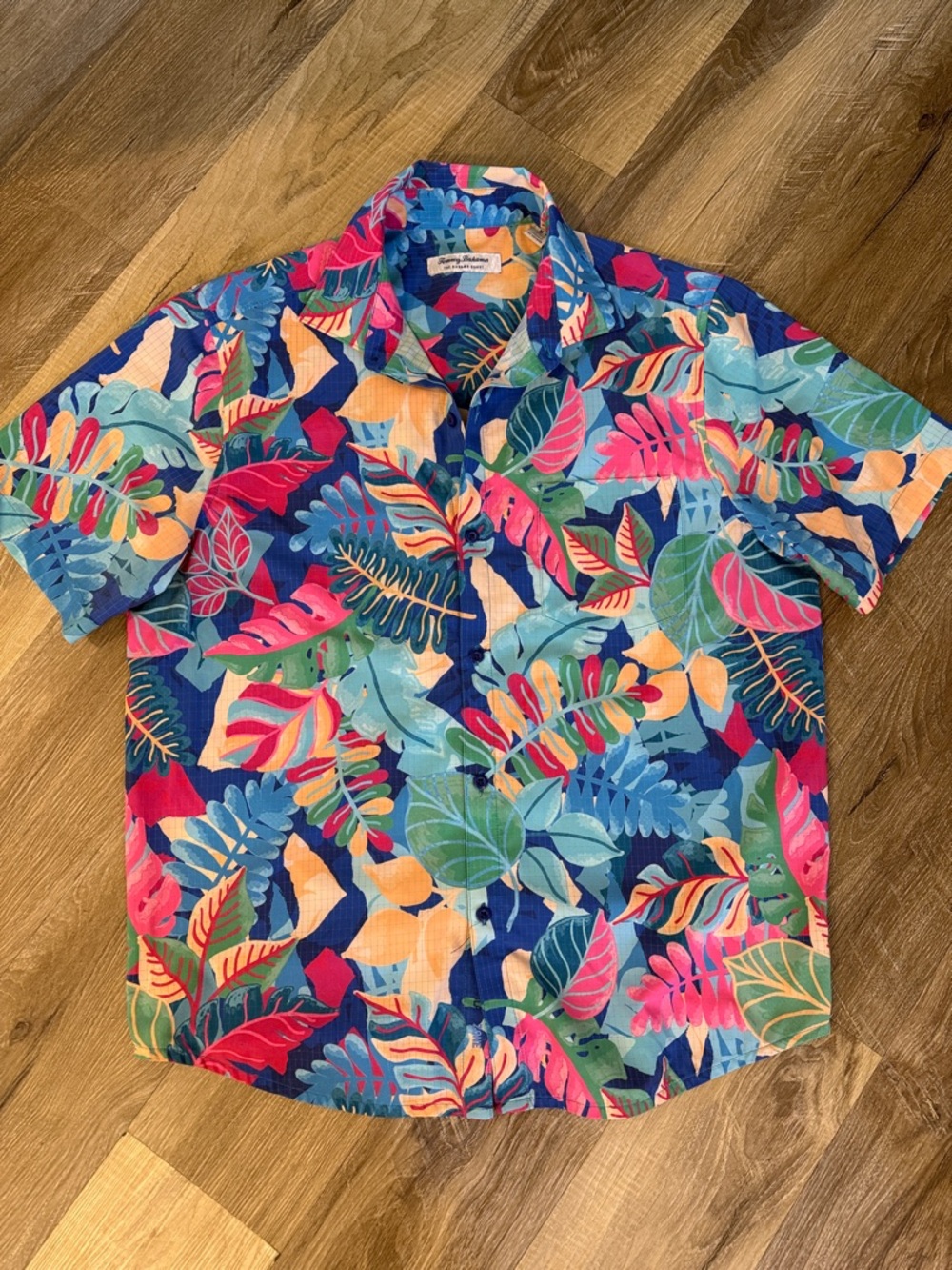 Tommy Bahama Multicolor Tropical Leaf Short-Sleeve Button-Down
